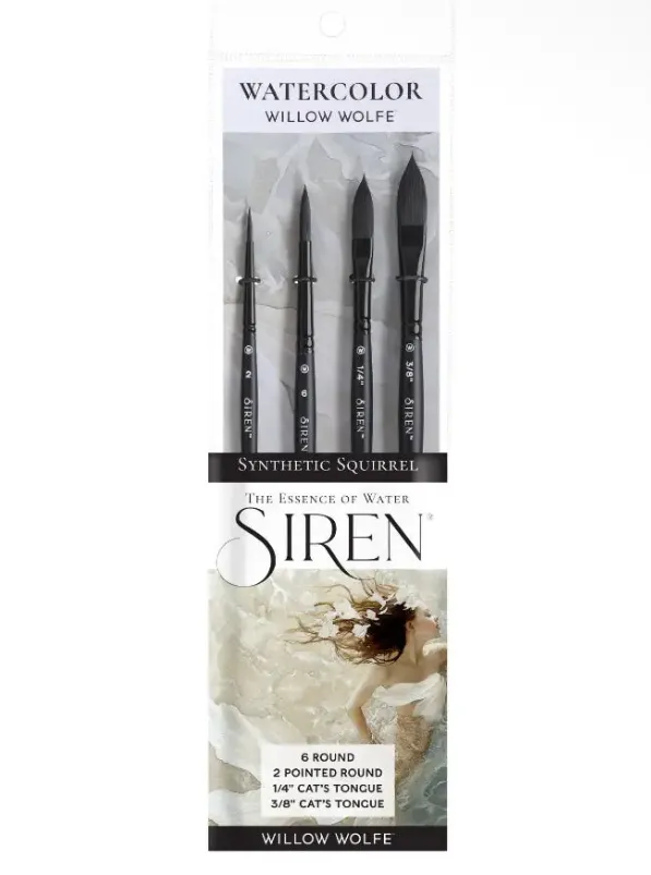Siren watercolor brush set