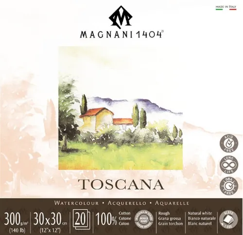 Toscana  Akvarellpapir i 100% bomull
