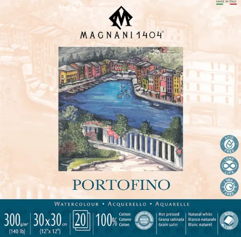 Portofino Akvarellpapir i 100% bomull